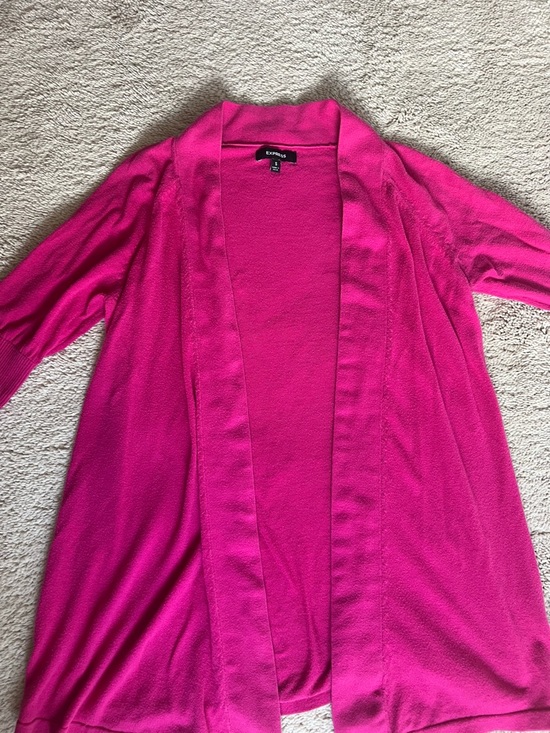 Express Open-Front Knit Cardigan - Picture 2 of 3